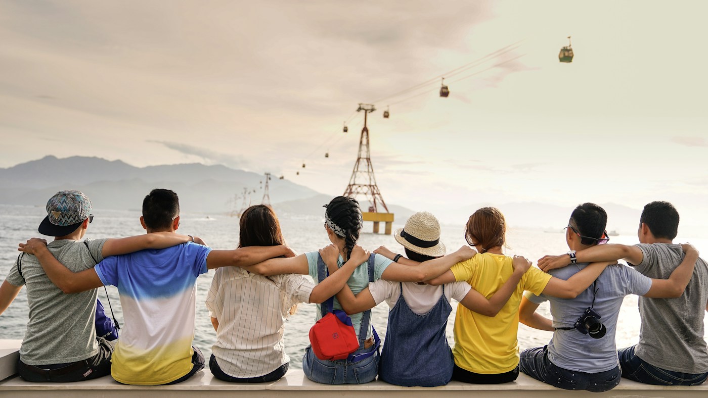 Students connecting through a shared cultural experience